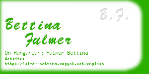 bettina fulmer business card